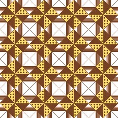 seamless pattern with triangle and circle
