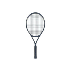 Tennis racket, 100% white background, 3d model, no outline, no s