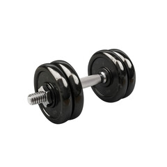 Naklejka premium Weightlifting barbell, 100% white background, 3d model, no outli