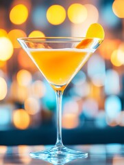 Inviting Urban Bar with Stylish Waiters and Vibrant Cocktail Offerings