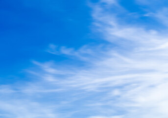 Obraz premium Natural motion blur background. sky scenery or environment. blurry blue sky and clouds