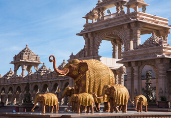 The Akshardham temple in Robbinsville, New Jersey, as seen on  November  15, 2024. It is planned to...