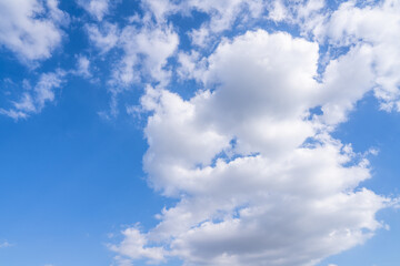 Obraz premium Blue sky and white clouds background material