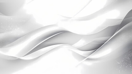 Fototapeta premium Abstract background with smooth shapes in silver monochrome. Monochrome. Illustration