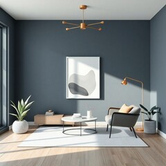 modern living room with lcd tv
