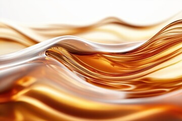 Detailed close-up of swirling golden liquid showcasing dynamic movement and texture
