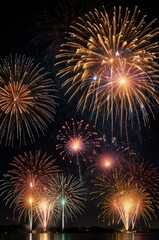 Fototapeta premium fireworks in the night sky