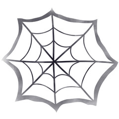 Fototapeta premium A spider web on white background