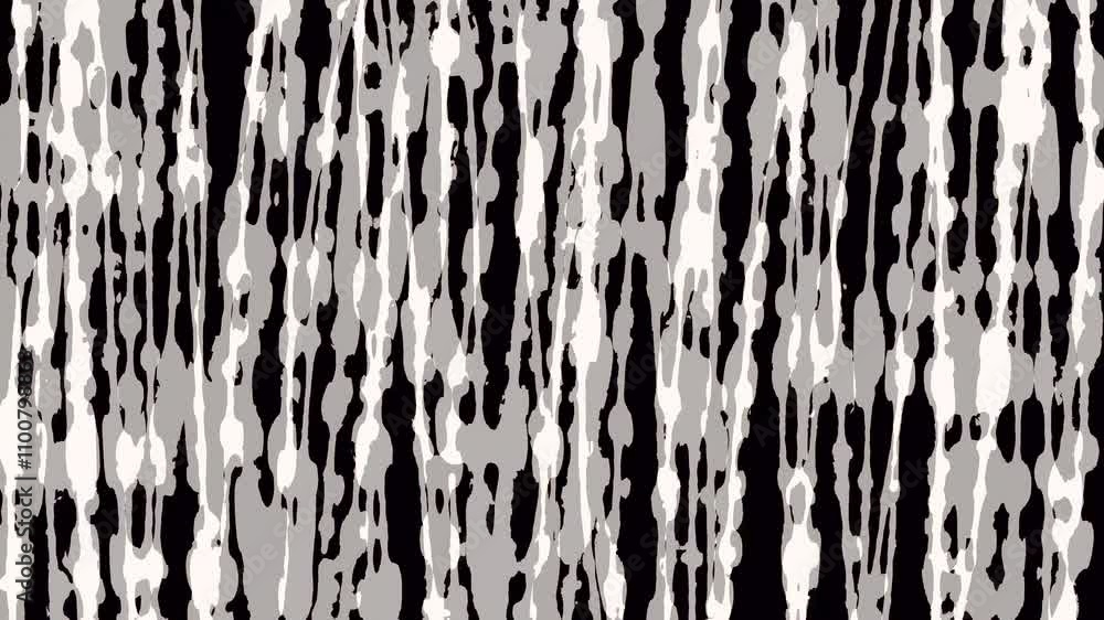 Poster grunge style vertical lines animation on a black background