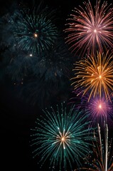 Obraz premium fireworks in the night sky