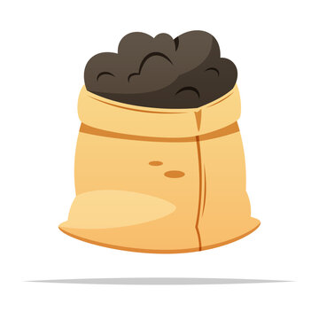 bag of soil, brown, beige, isolated clip art preview