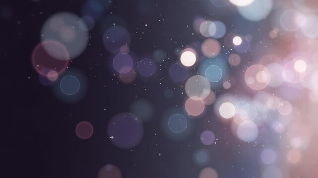 ノスタルジックな雰囲気の玉ボケ　ループ　サイド