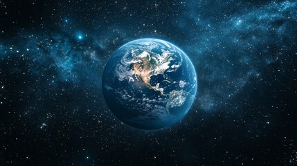 Obraz premium A vast and empty outer space scene with stunning constellations scattered across a deep cosmic backdrop, showcasing the beauty and mystery of the universe in photorealistic detail.