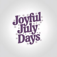 Obraz premium Joyful July Days Design Featuring Flowers