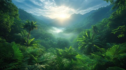 A captivating image of a lush rainforest showcases the incredible diversity of life, underscoring the need for conservation efforts.
