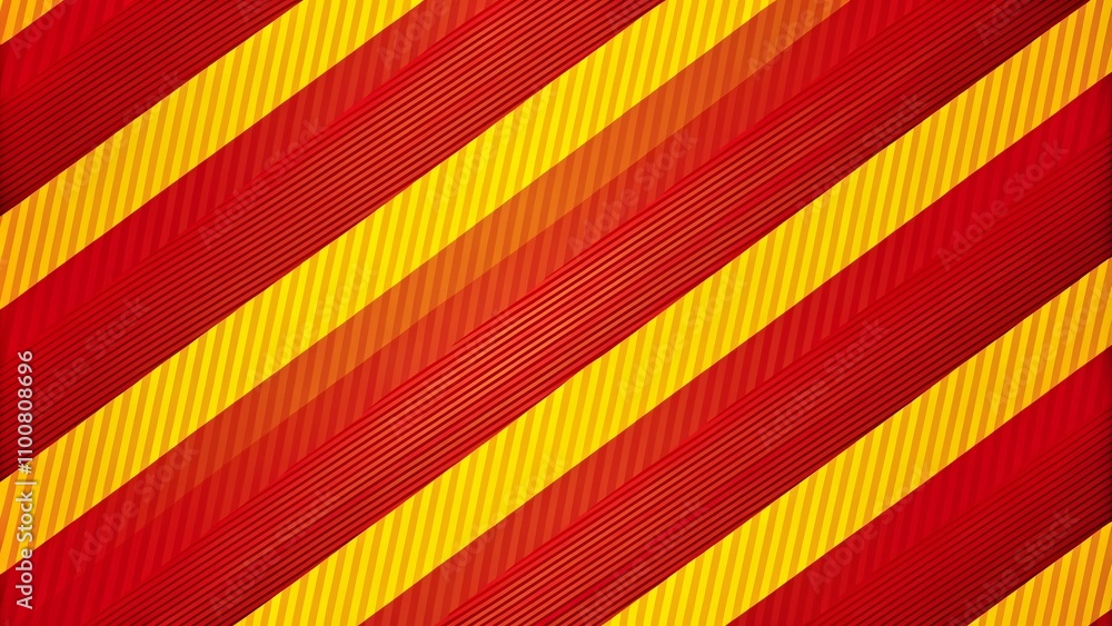 Poster vertical red and yellow stripes background for customizable designs, diagonal pattern template for c