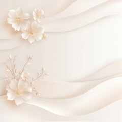 Elegant floral design with flowing lines and soft colors
