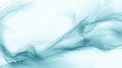 Gentle swirls of translucent blue glide across a softly textured white backdrop, evoking the essence of a tranquil winter wonderland in abstract form