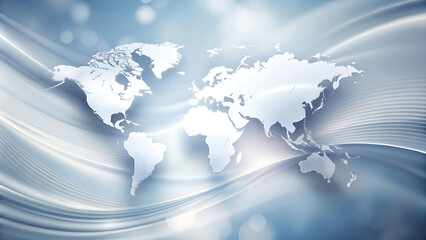 Modern world map Elements Abstract Background