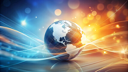 Modern world map Elements Abstract Background