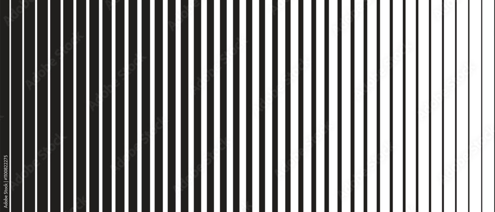 Aufkleber abstract simple black big to small line pattern can be used background.