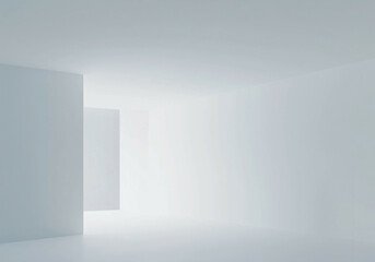 Fototapeta premium empty white room
