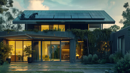 Obraz premium Sustainable energy concept.renewable electricity and fuel. Clean energy management for future environment