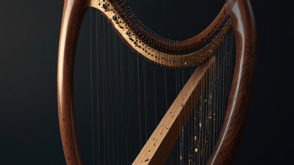 Obraz premium Harp Close-Up