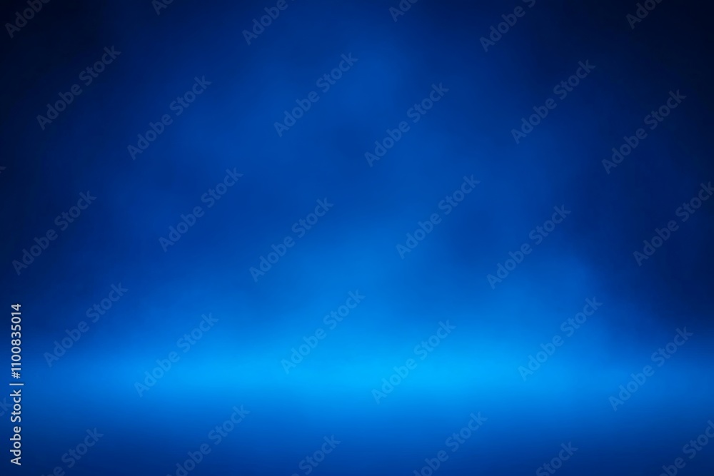 Poster blue gradient background studio display space for design and exhibition
