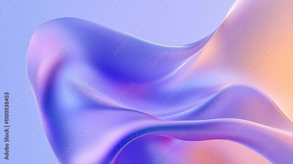 Poster abstract digital fluid wavy background with gradient colors in motion for graphic design and modern 