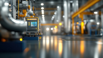 Fototapeta premium Ultra realistic depiction of machinery and cooling systems in industrial setting, showcasing advanced technology and intricate details