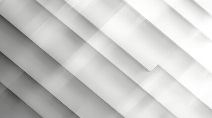 Obraz premium Elegant White Background with Diagonal Grey Stripes and Light Gradient Effect