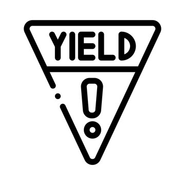 Yield Sign Color Sheet Yield Sign Coloring Page