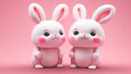 Fototapeta premium かわいいうさぎ