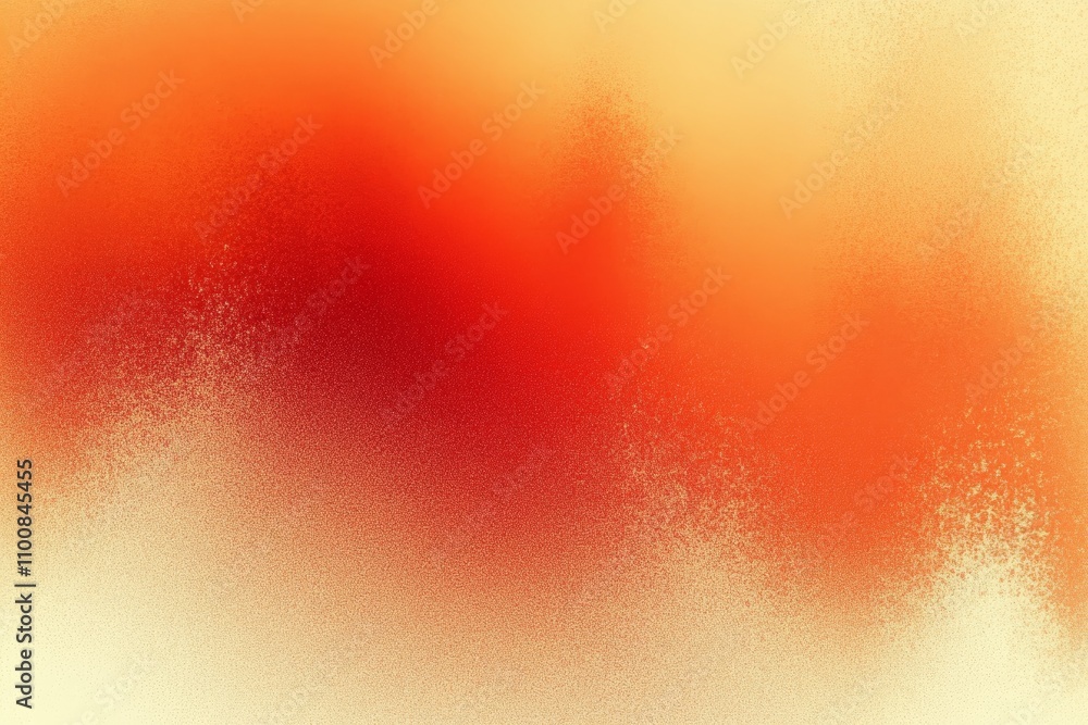 Poster abstract vibrant gradient orange peach cream texture background with warm glow and grainy effect for