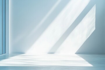 Obraz premium Minimalist Geometric Background Image with Light and Shadow for Product Presentation