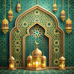 Ramadan kareem islamic background