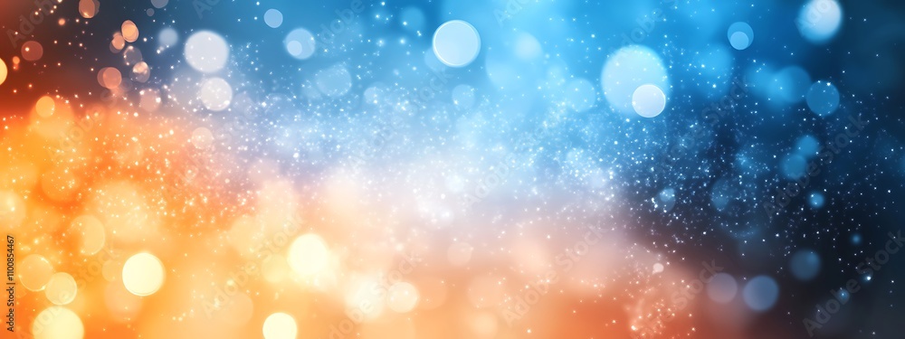 Canvas Prints dark blue design and orange gradient abstract background design banner with blur design