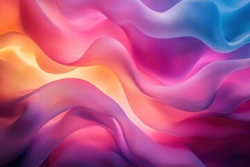 Fototapeta premium Abstract background with colorful wavy lines.
