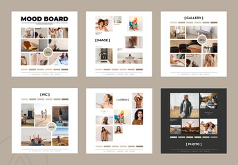 Social Mood Board Layout