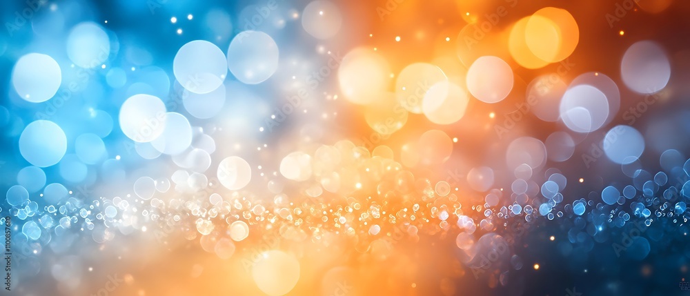 Canvas Prints dark blue design and orange gradient abstract background design banner with blur design