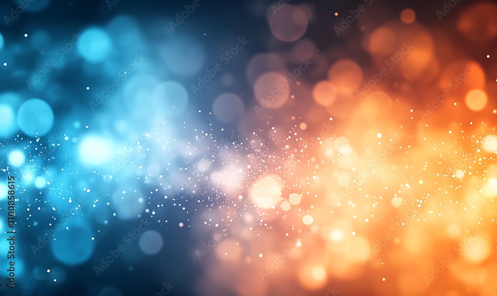 Canvas Prints dark blue design and orange gradient abstract background design banner with blur design