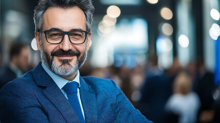 Fototapeta premium Modern office networking conference professional portraits for career development