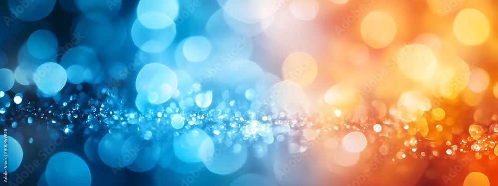 Canvas Prints dark blue design and orange gradient abstract background design banner with blur design