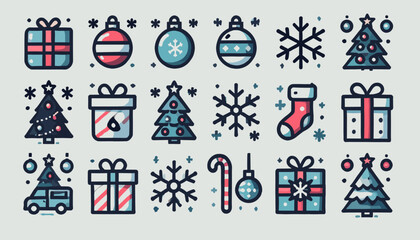 Concept vector illustration of the Christmas season
