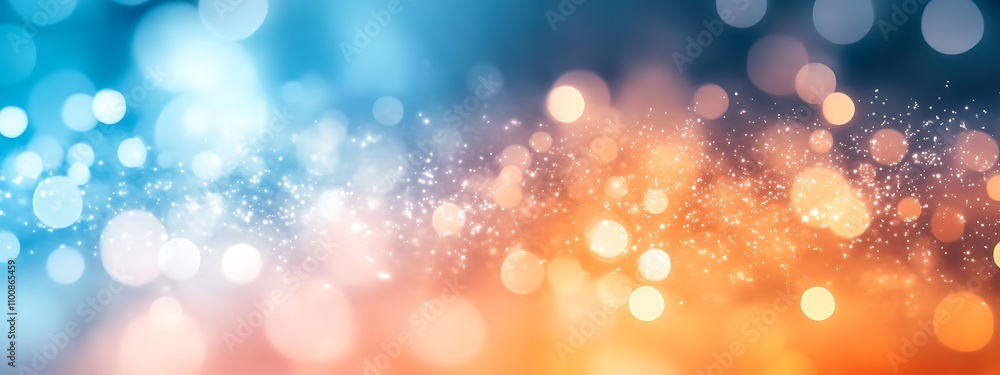 Wall mural dark blue design and orange gradient abstract background design banner with blur design