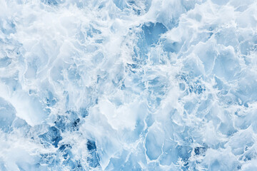 Fototapeta premium Aerial View of Frozen Winter Water Surface