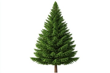 Fototapeta premium Realistic Pine Tree on White Background