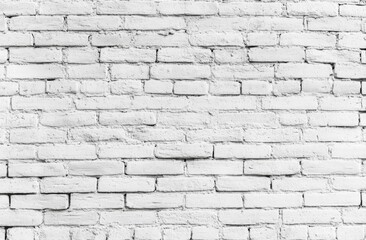 Obraz premium White Brick Wall Texture Background Minimalist Grunge Surface