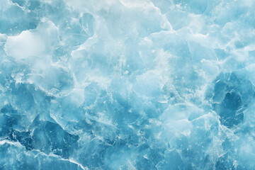 Obraz premium Aerial View of Frozen Winter Water Surface